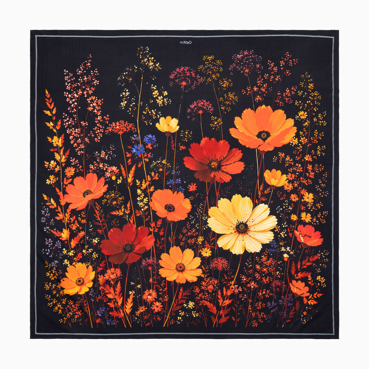 PAÑUELO MIRAFLORES - Pañuelo 100% lana con estampado floral