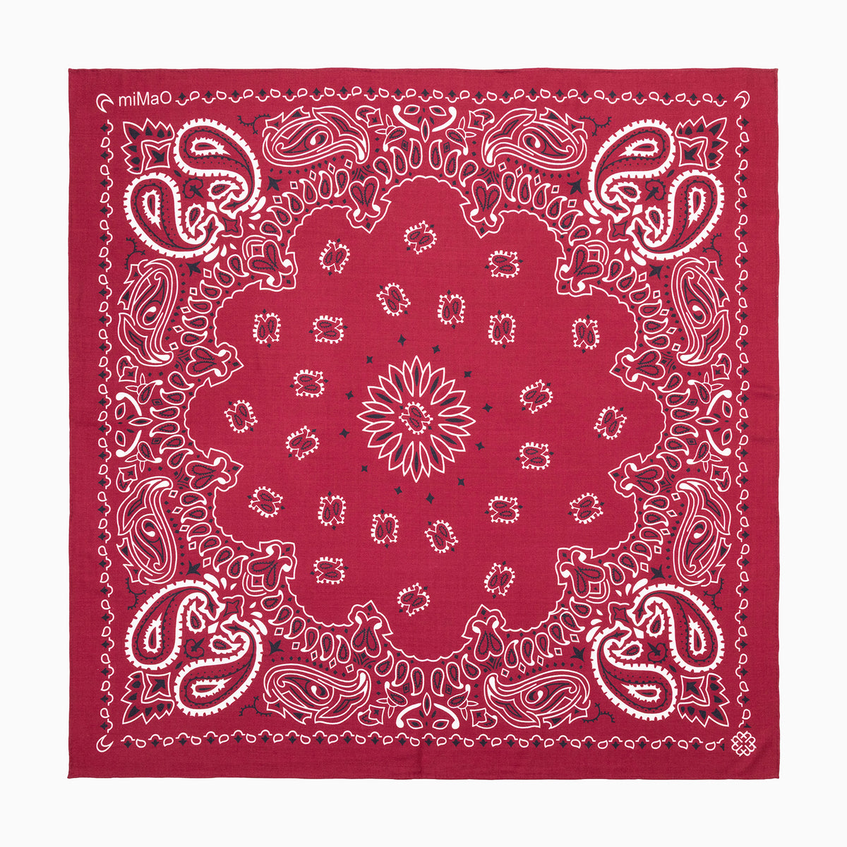 PAÑUELO VERAGUAS - Pañuelo de lana y seda en estampado rojo