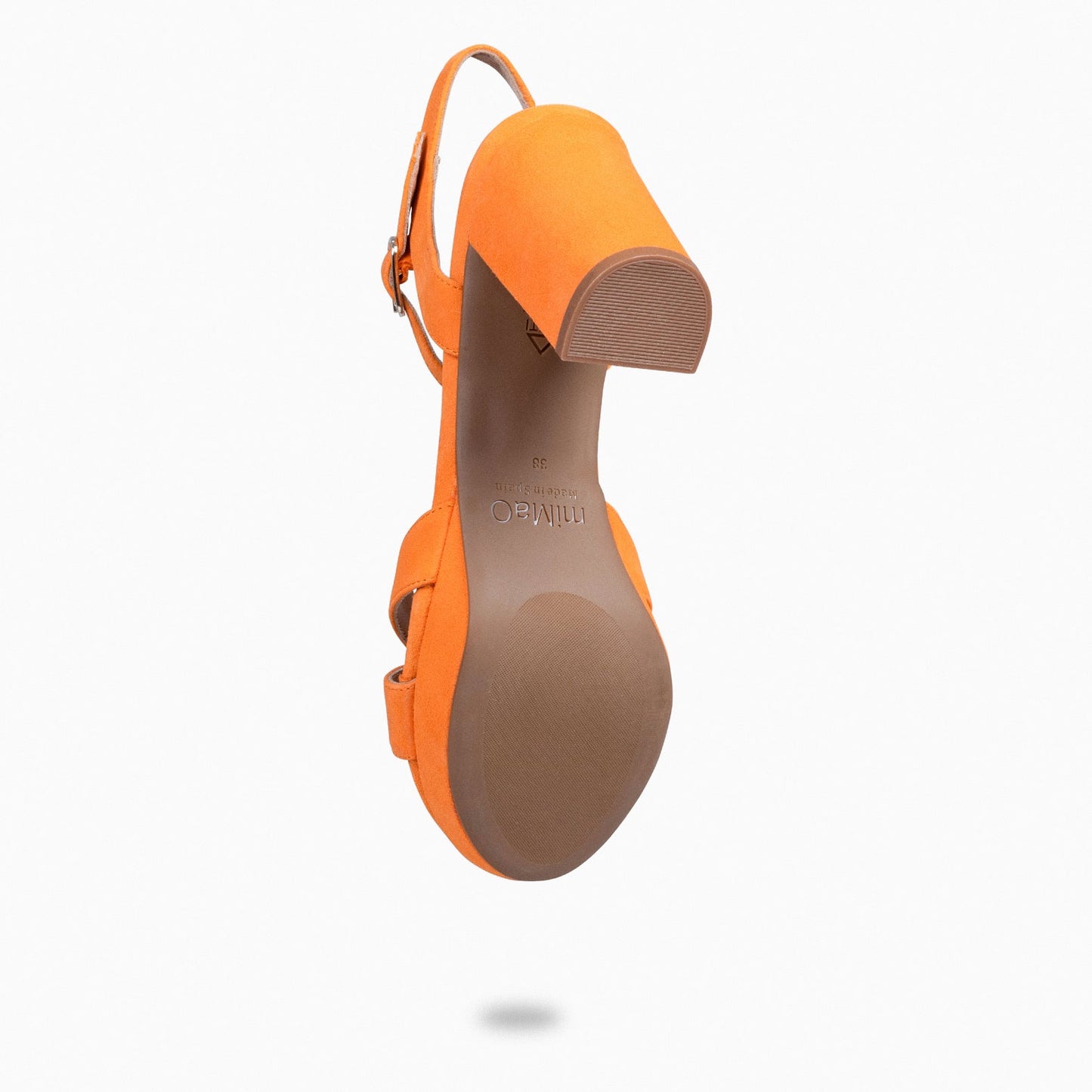 PARIS - Sandalias de fiesta con tacón alto y plataforma NARANJA - miMaO ®