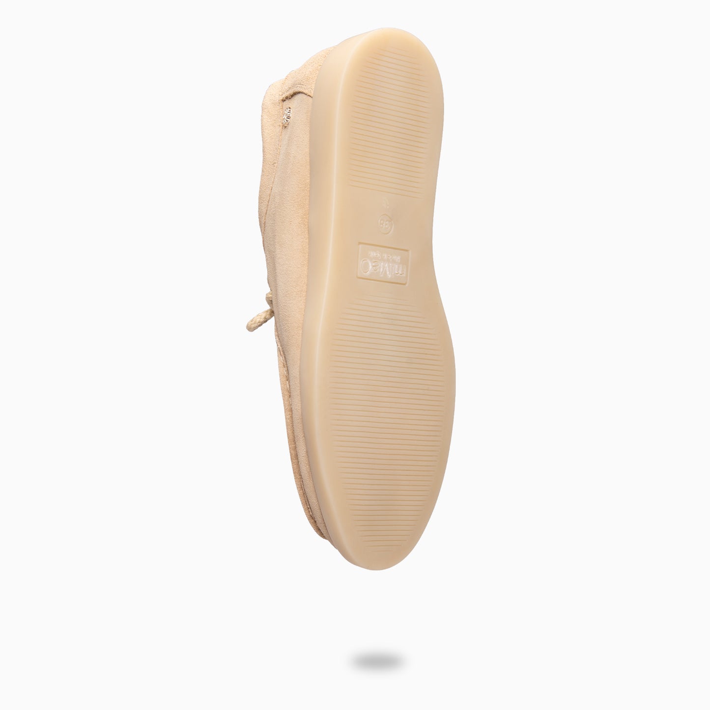 TUPI - Mocasines con cordones de serraje BEIGE