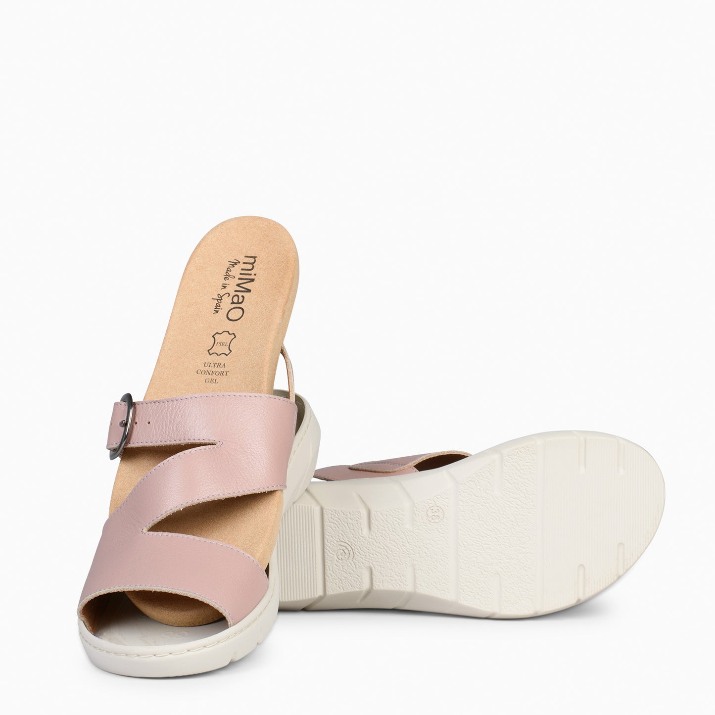 NATURA – Sandalias con plantilla Extraíble NUDE