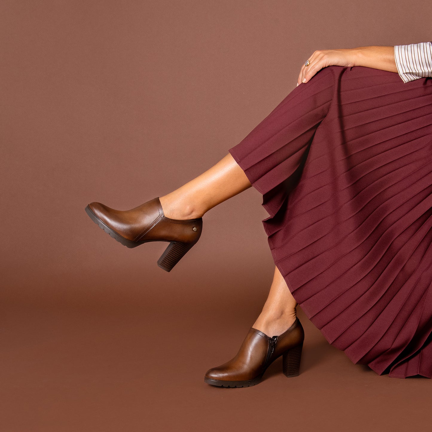 DAYANA – BOTÍN TOBILLERO MARRON