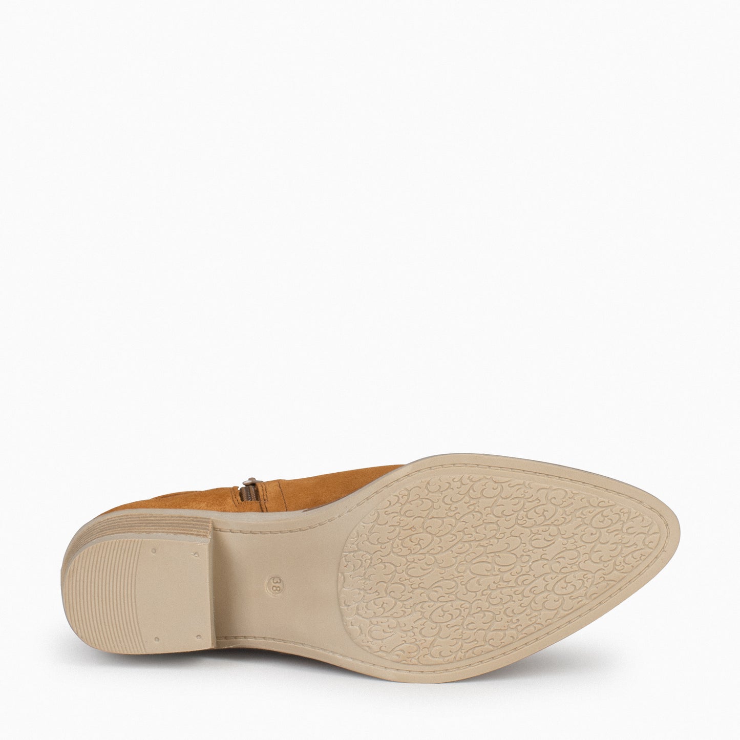 HOUSTON – Botines cowboy con tacón CAMEL