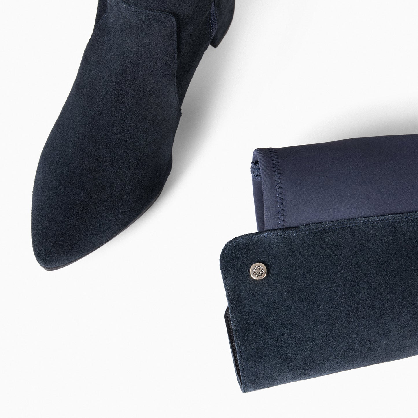 SUNSET – Botas con Tacón con elástico MARINO