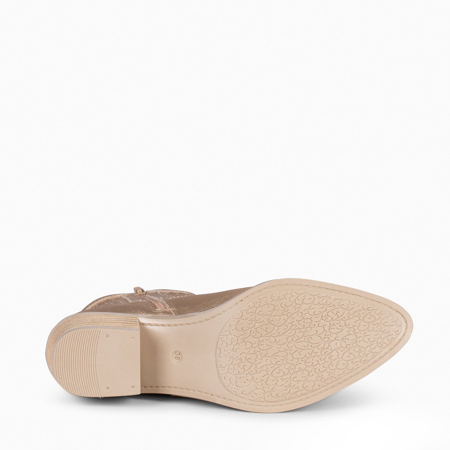 HOUSTON – Botines cowboy con tacón ORO