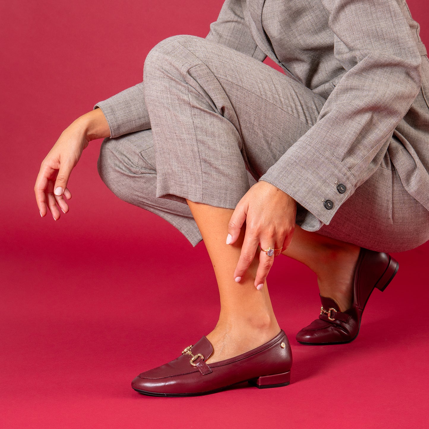 ELOISE - Mocasines planos con adorno MARRON