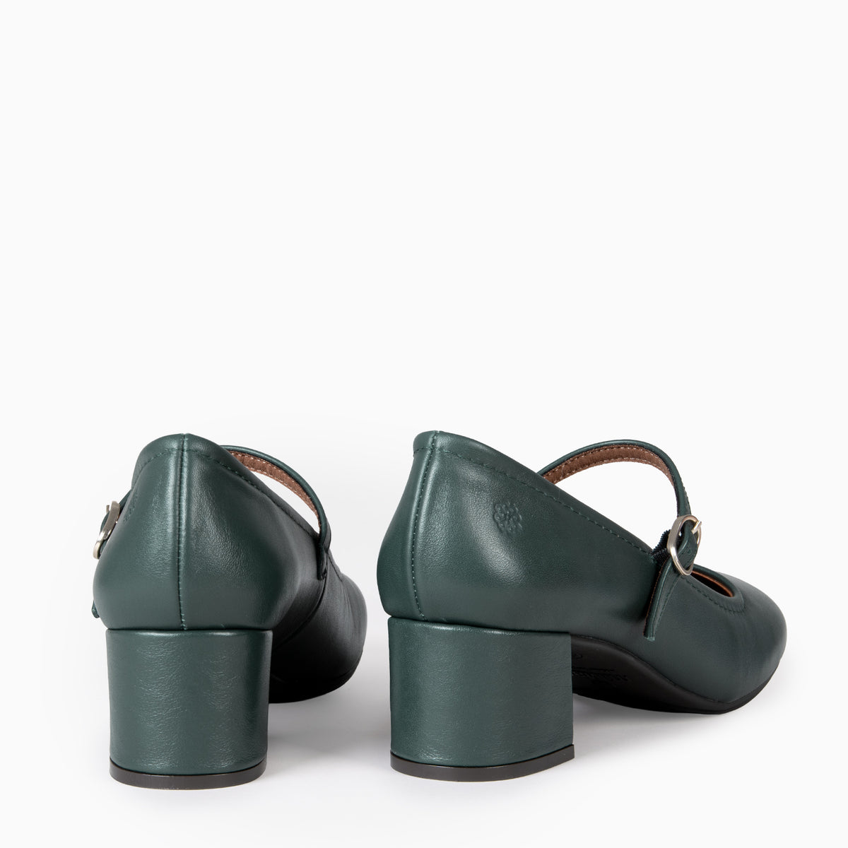 ROSALIA - mercedita de tacón ancho tipo barefoot VERDE