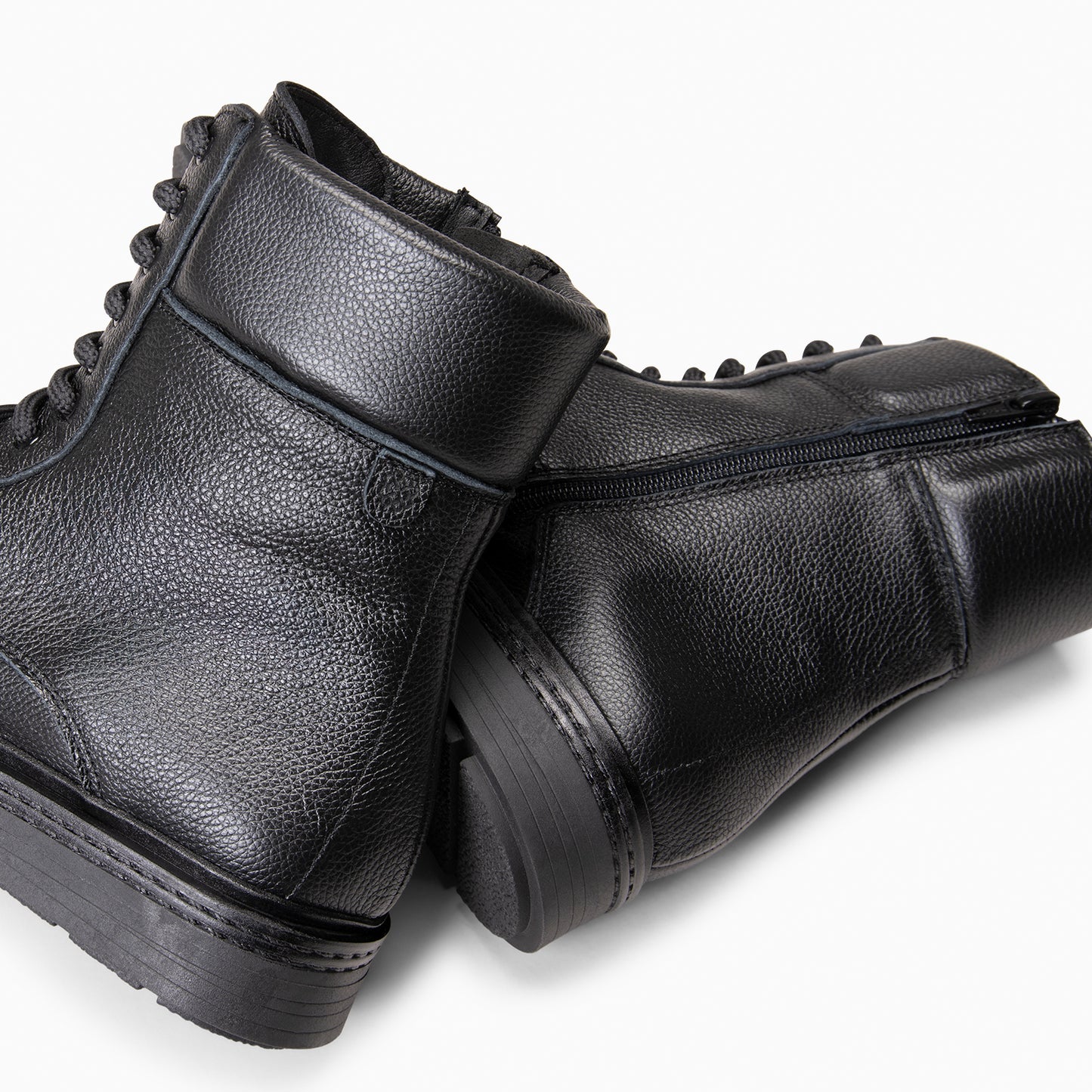 ALFA - Botines con cordones NEGRO