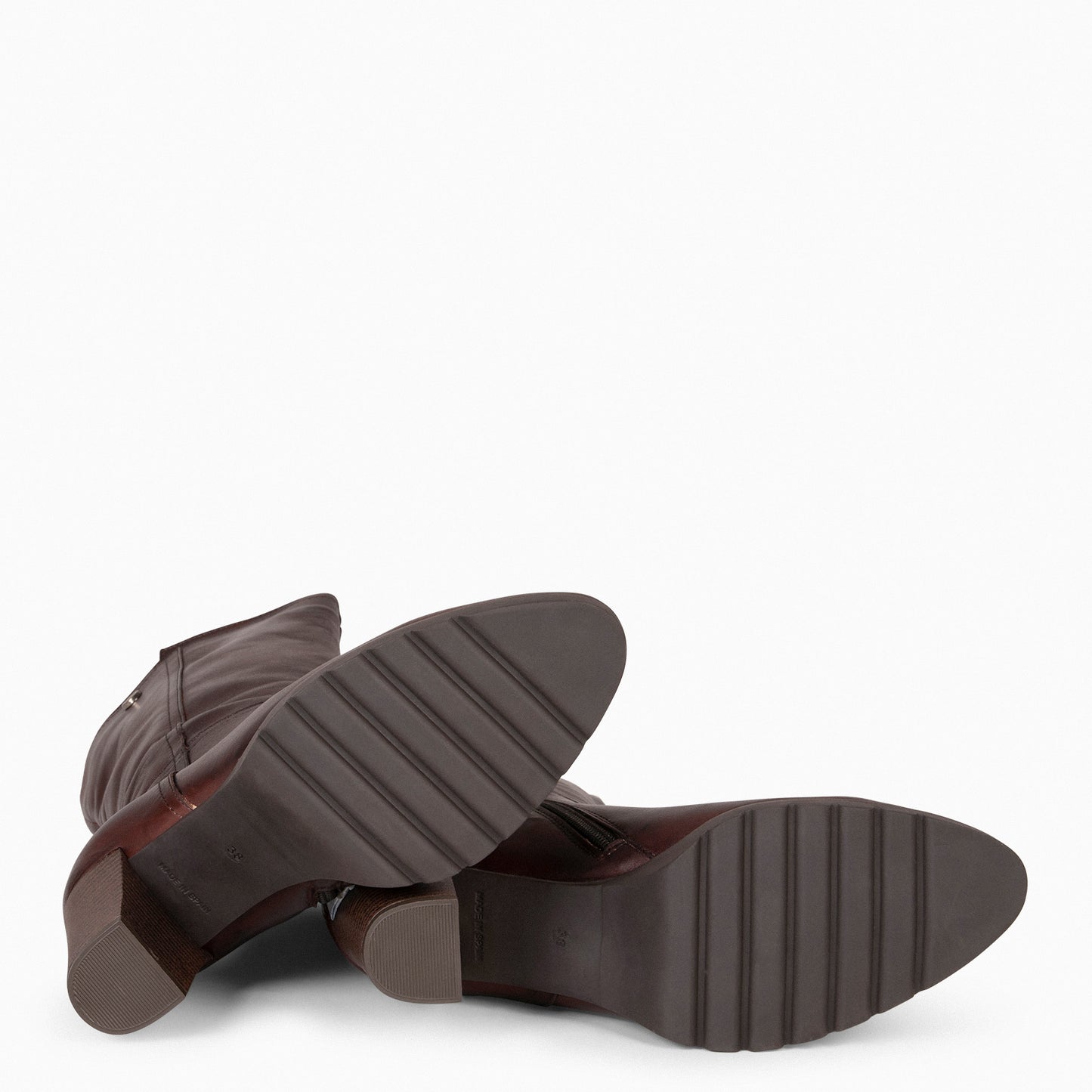 ARIANA – Botas de tacón y plataforma MARRON