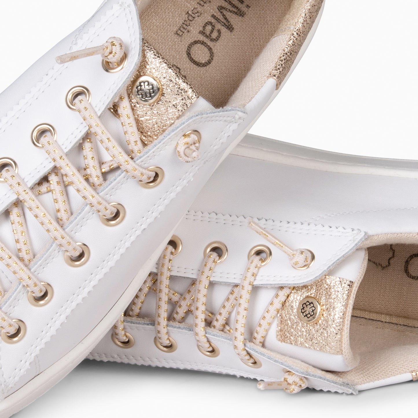 NANTES - Zapatillas Elegantes BLANCO ORO