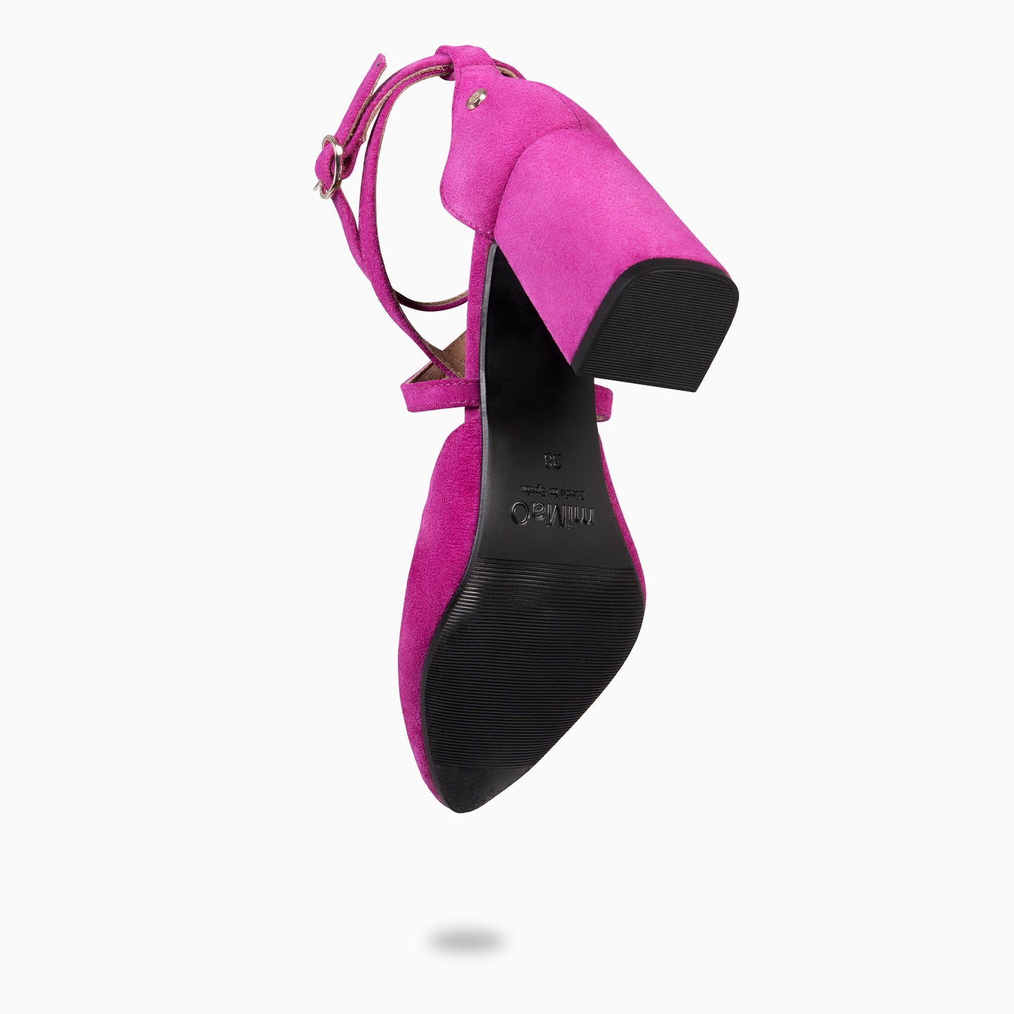 ARIEL - Zapato de tacón ancho FUCSIA