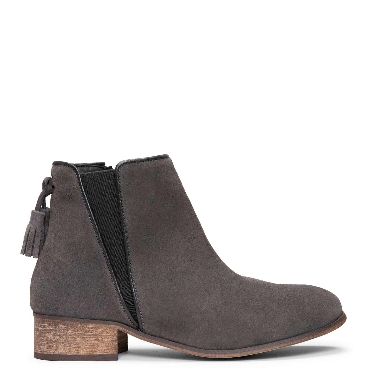 LEIRE - Botines Chelsea de serraje hidrófugo GRIS