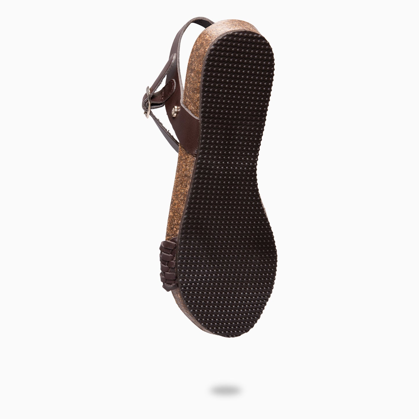 AIRE - Sandalias Planas BIO de tira Trenzada MARRON