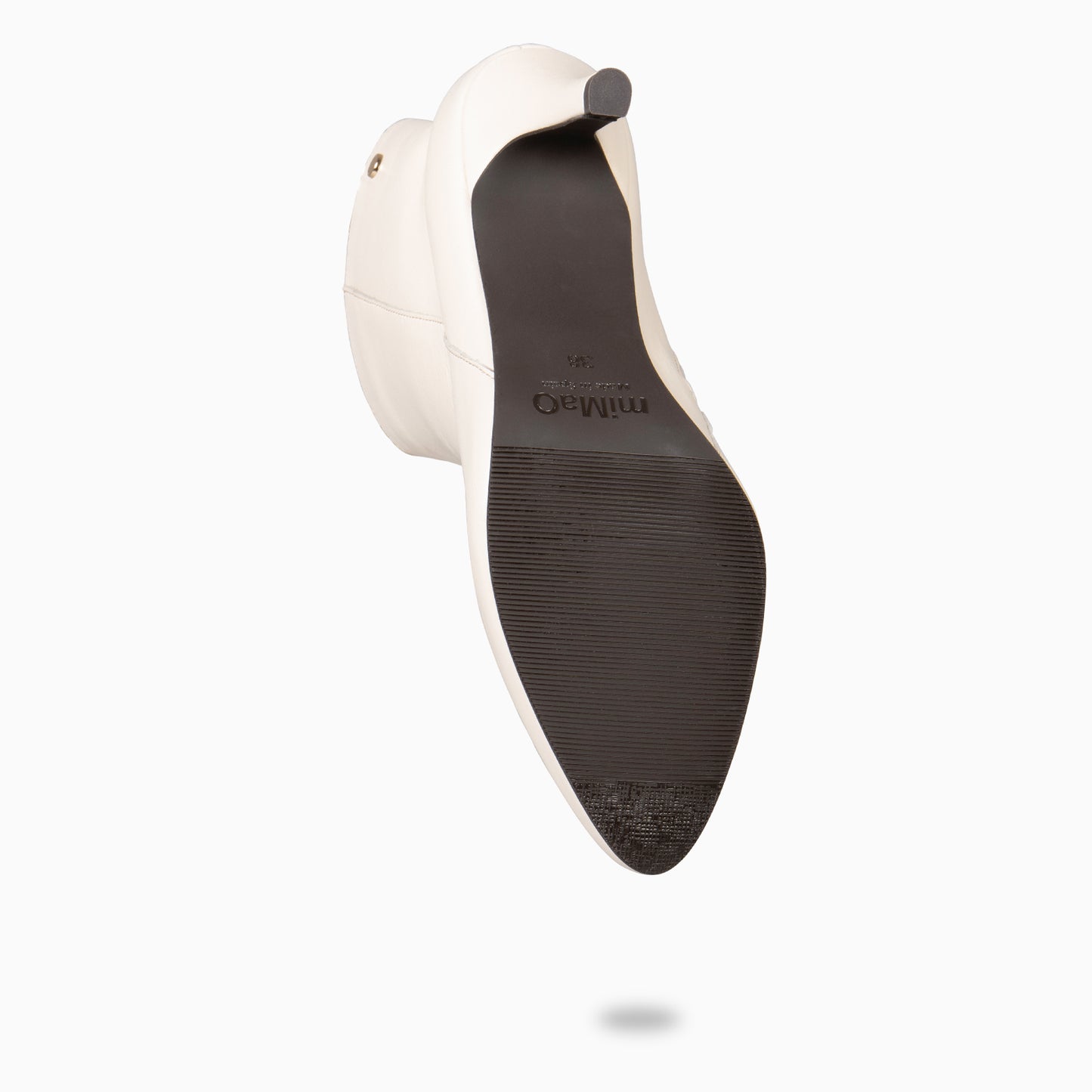 NIGHT - Botines elegantes de tacón fino MARFIL