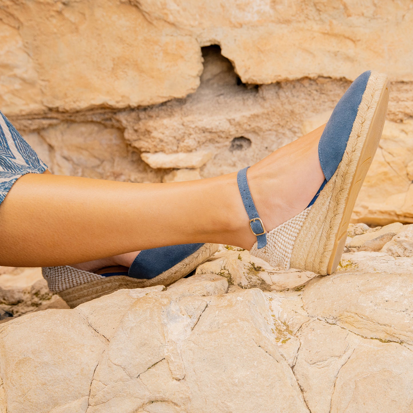 ALTEA - Cuñas de esparto bajas VAQUERO