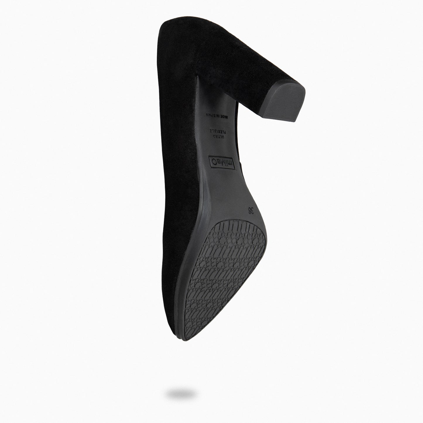 URBAN - Zapatos de tacón alto de ante en NEGRO