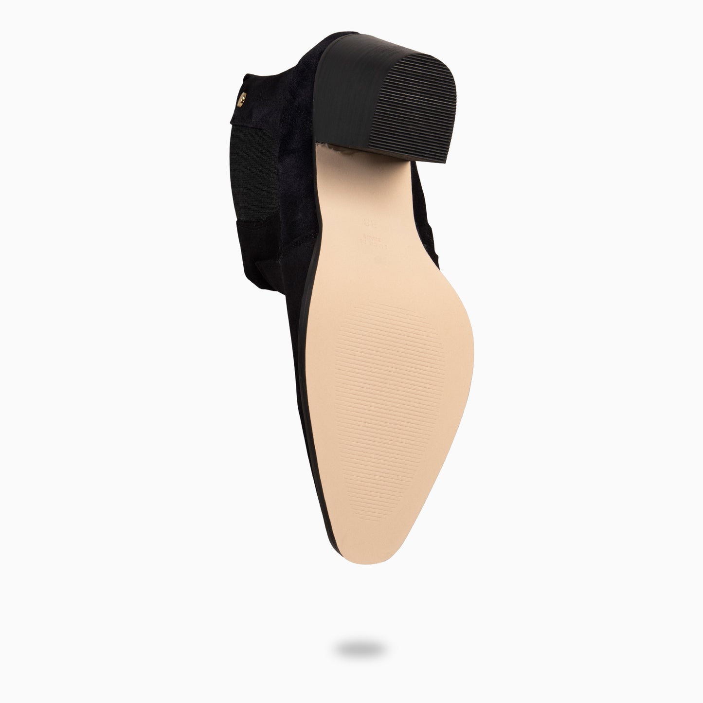 AMBER – Bottines à talons larges NOIRES