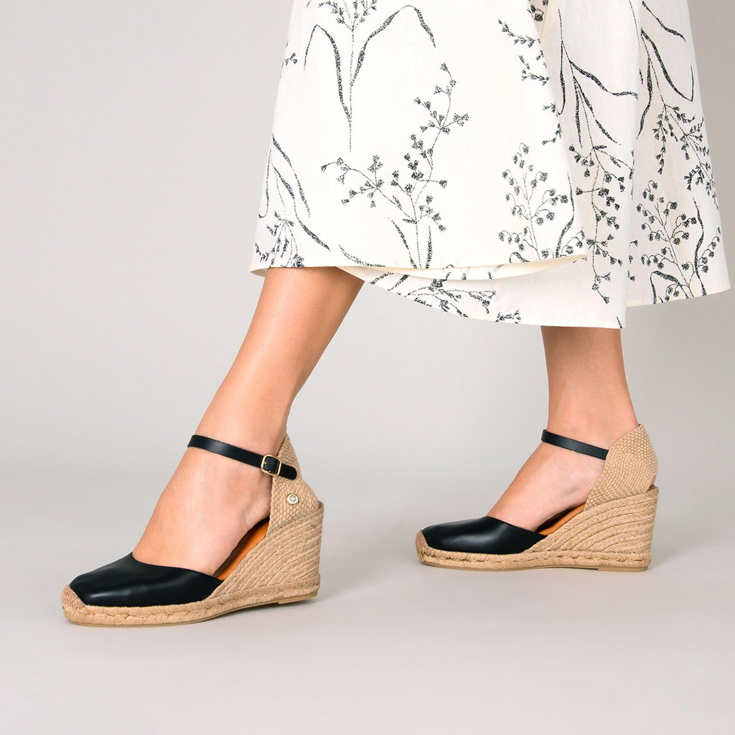 GIO - Cuñas de esparto altas TAUPE