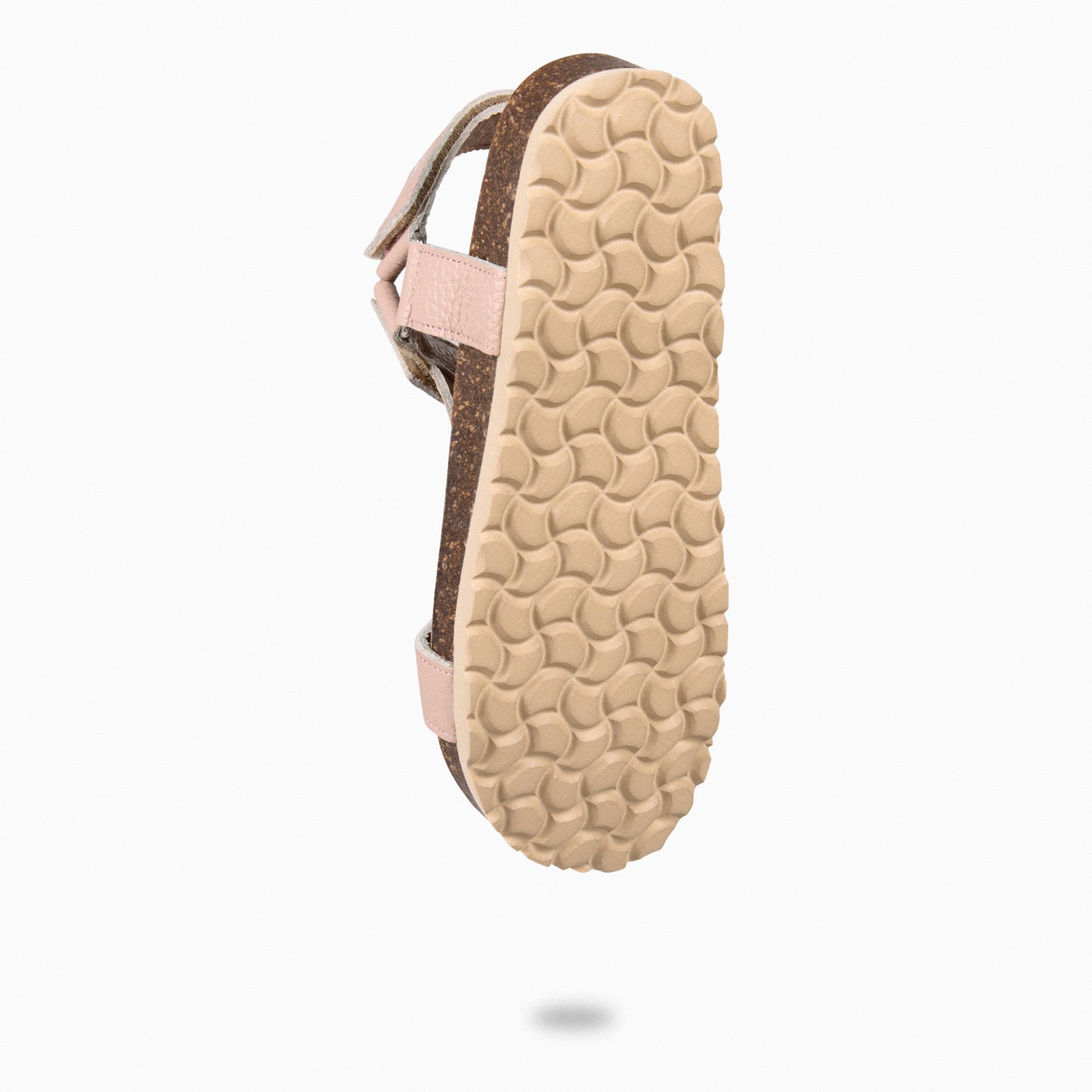 LAURA - Sandalias BIO con velcro NUDE