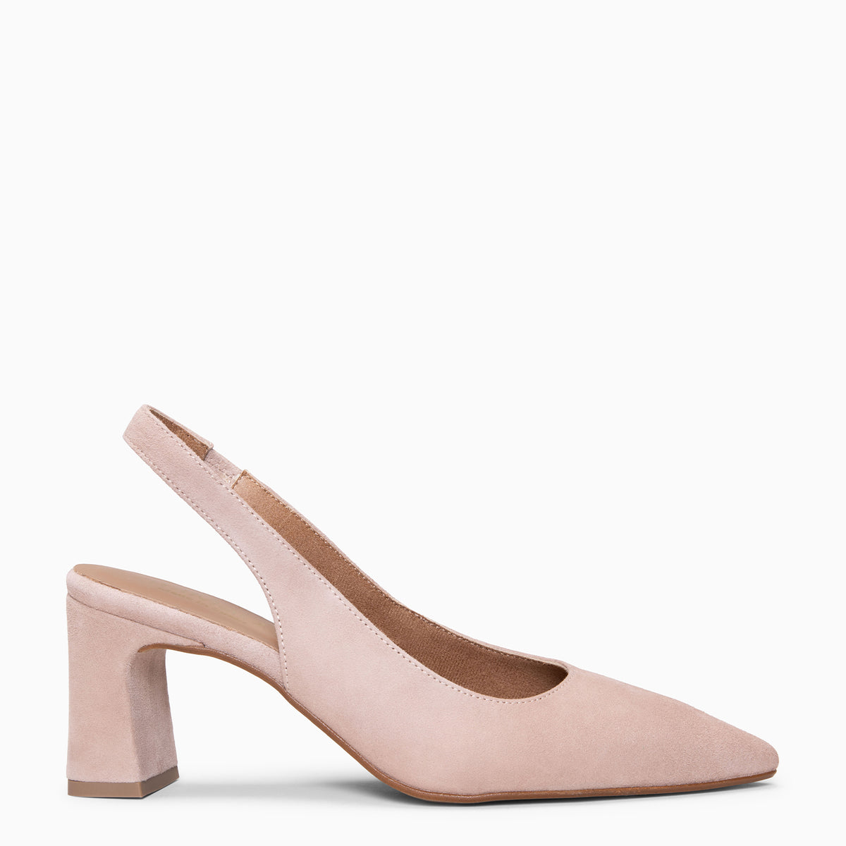 LILIANE - Zapatos destalonados de piel NUDE
