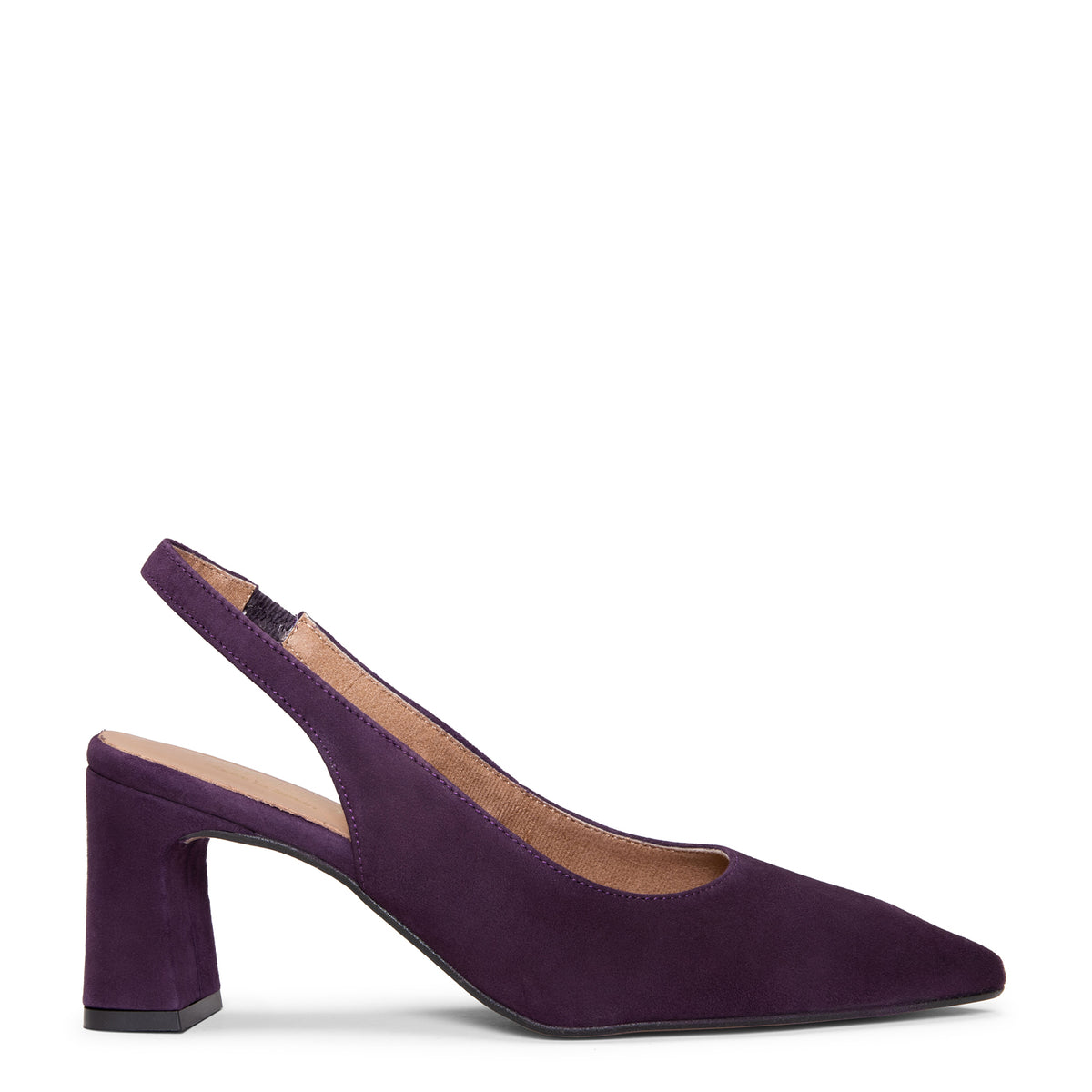 LILIANE - Zapatos destalonados de piel MORADO