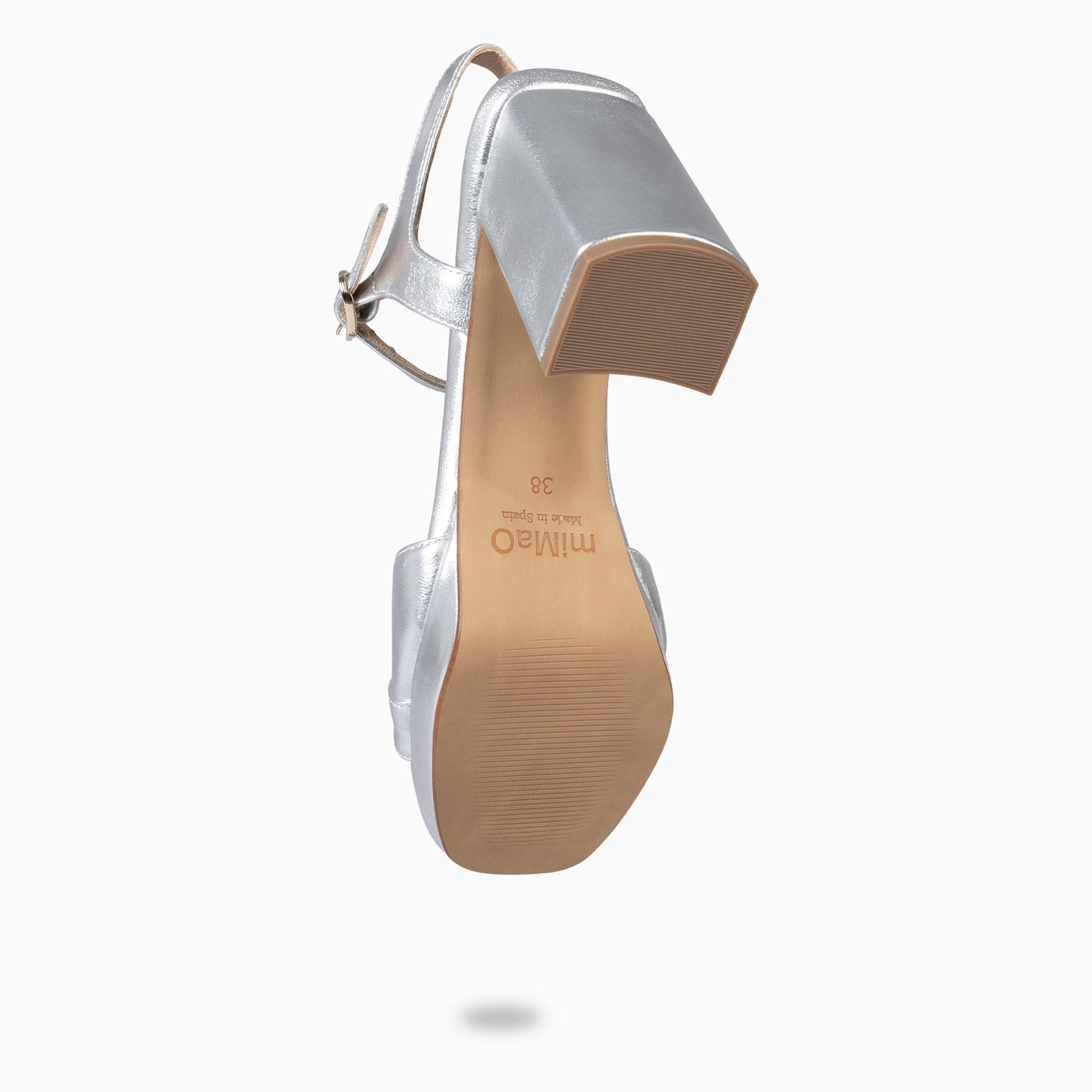 MICHELLE – ZAPATOS DE TACÓN ALTO ANCHO PLATA