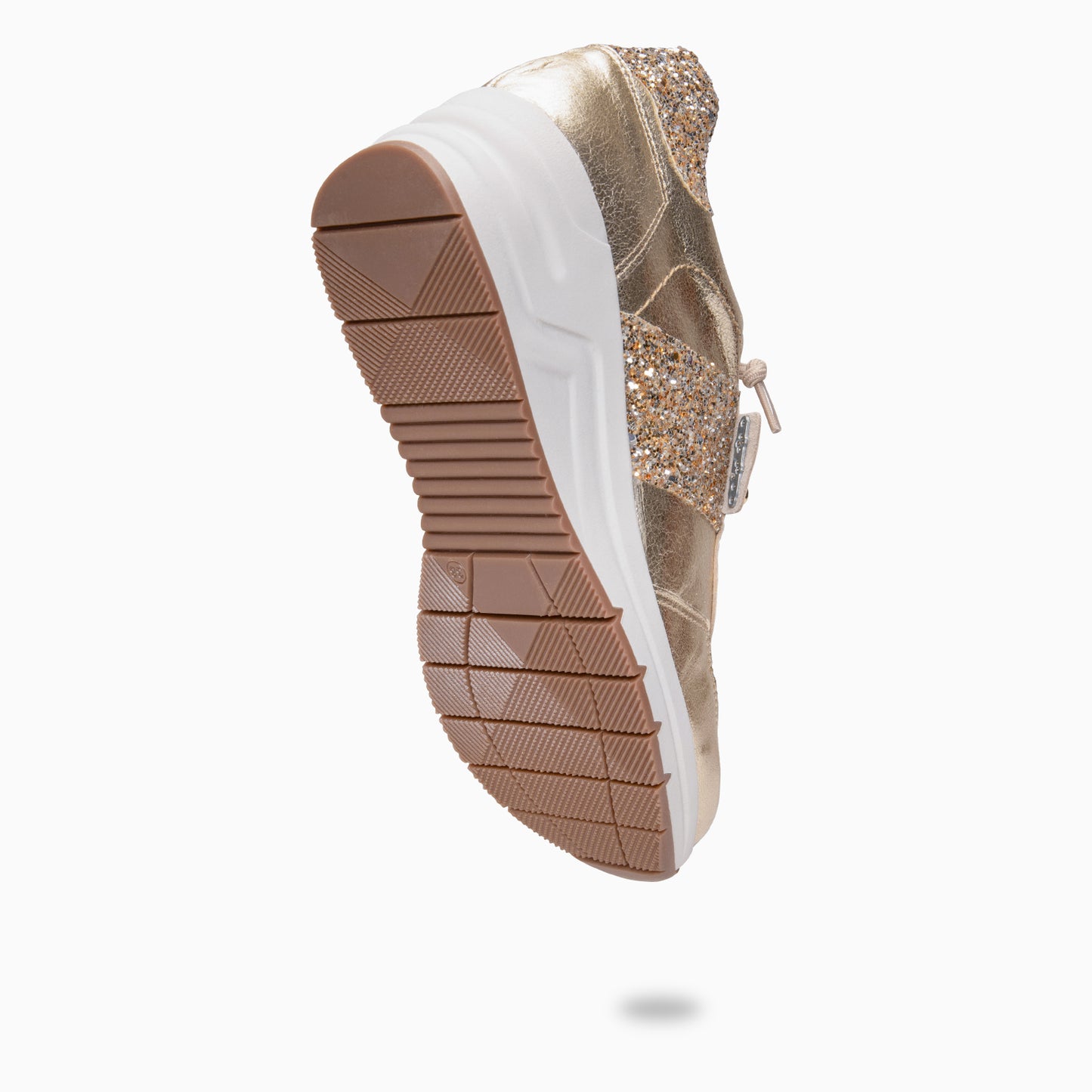 PAU - Zapatillas con cuña PLATINO