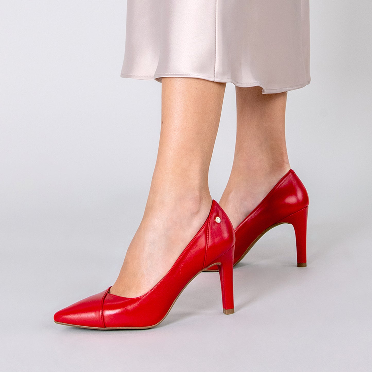 GLAM – Zapatos elegantes de tacón alto ROJO