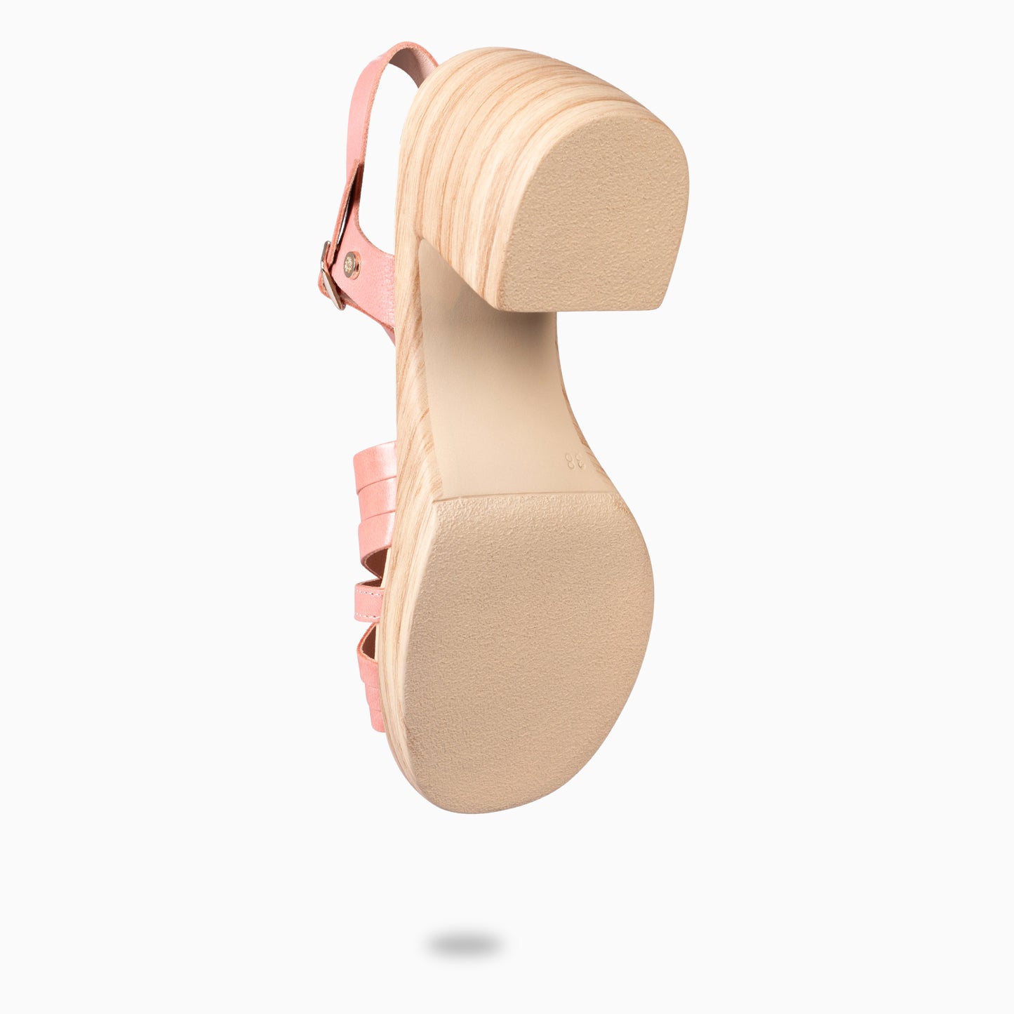 Lancy – sandalias casula de tacón ROSA PALO