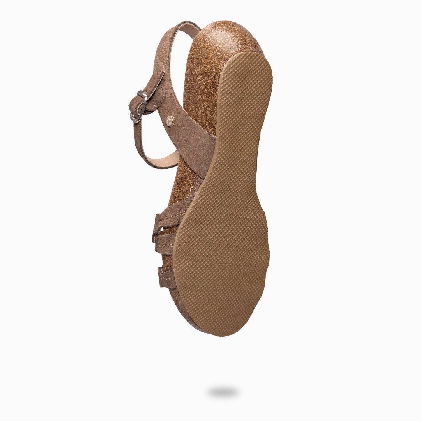 MALTA - SANDALIA BIO CON CUÑA TAUPE