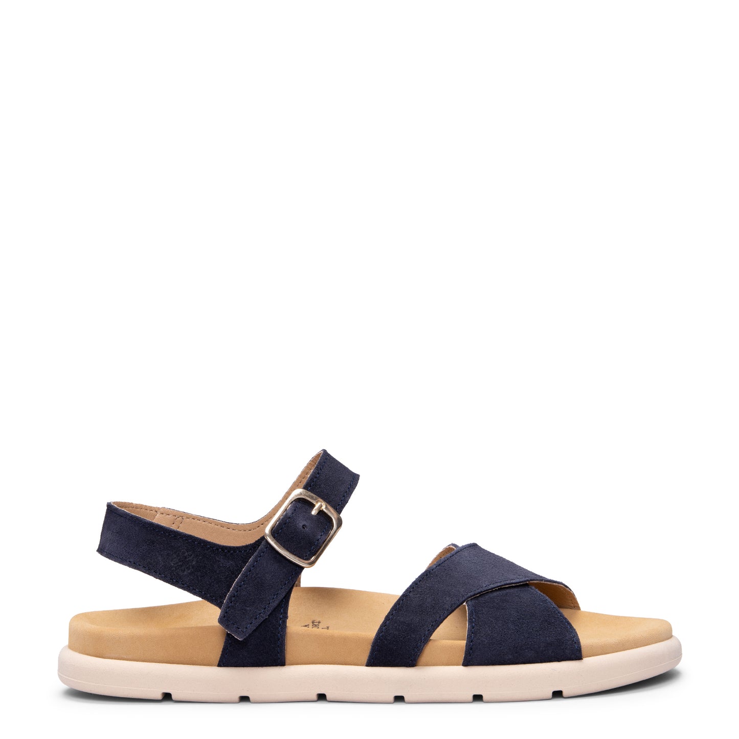BRISA - Sandalias Baresoft de ante AZUL