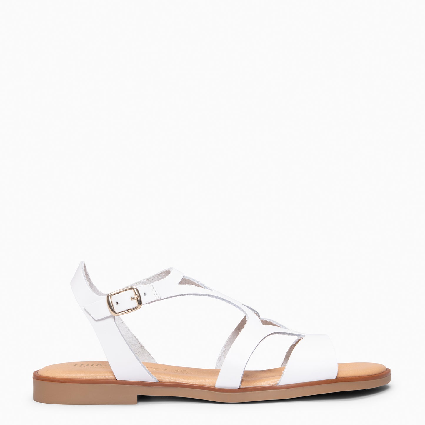 BAMBÚ - Sandalias Planas BLANCO