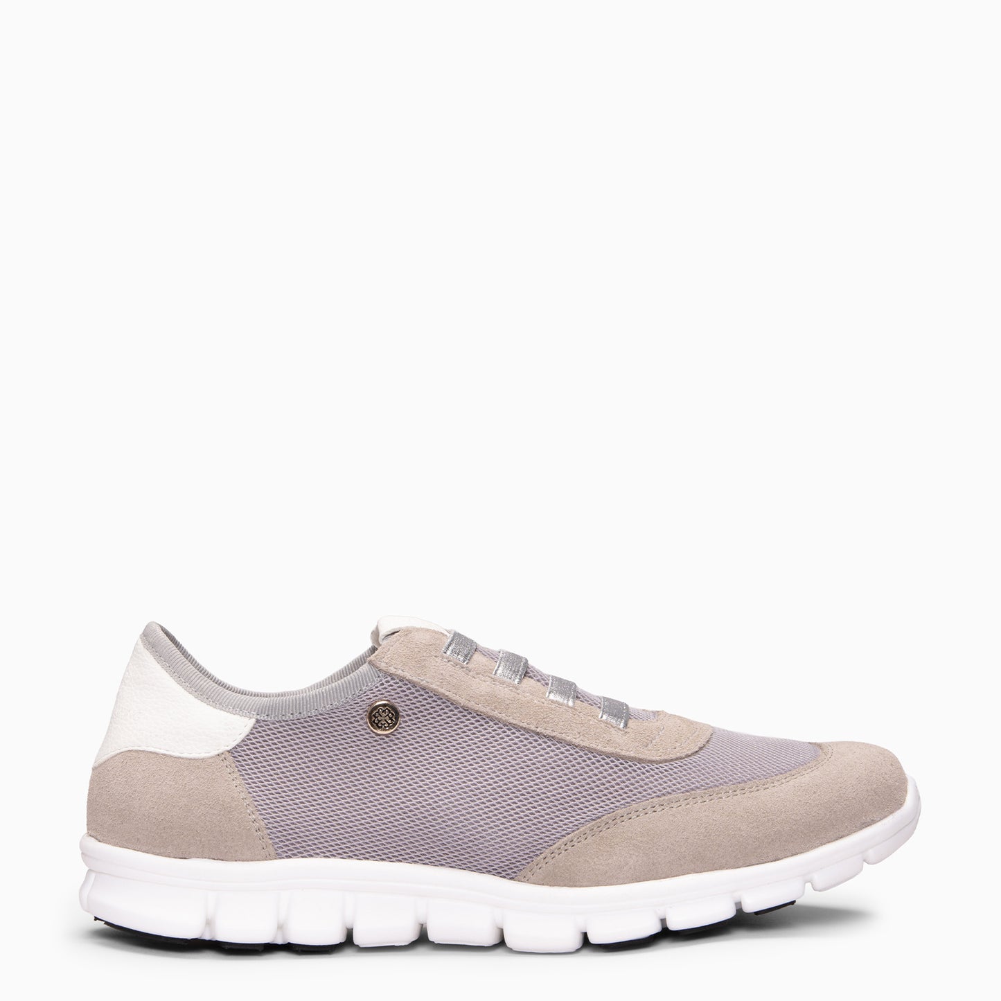 FÜSION 01 - Zapatillas para mujer multi-material GRIS