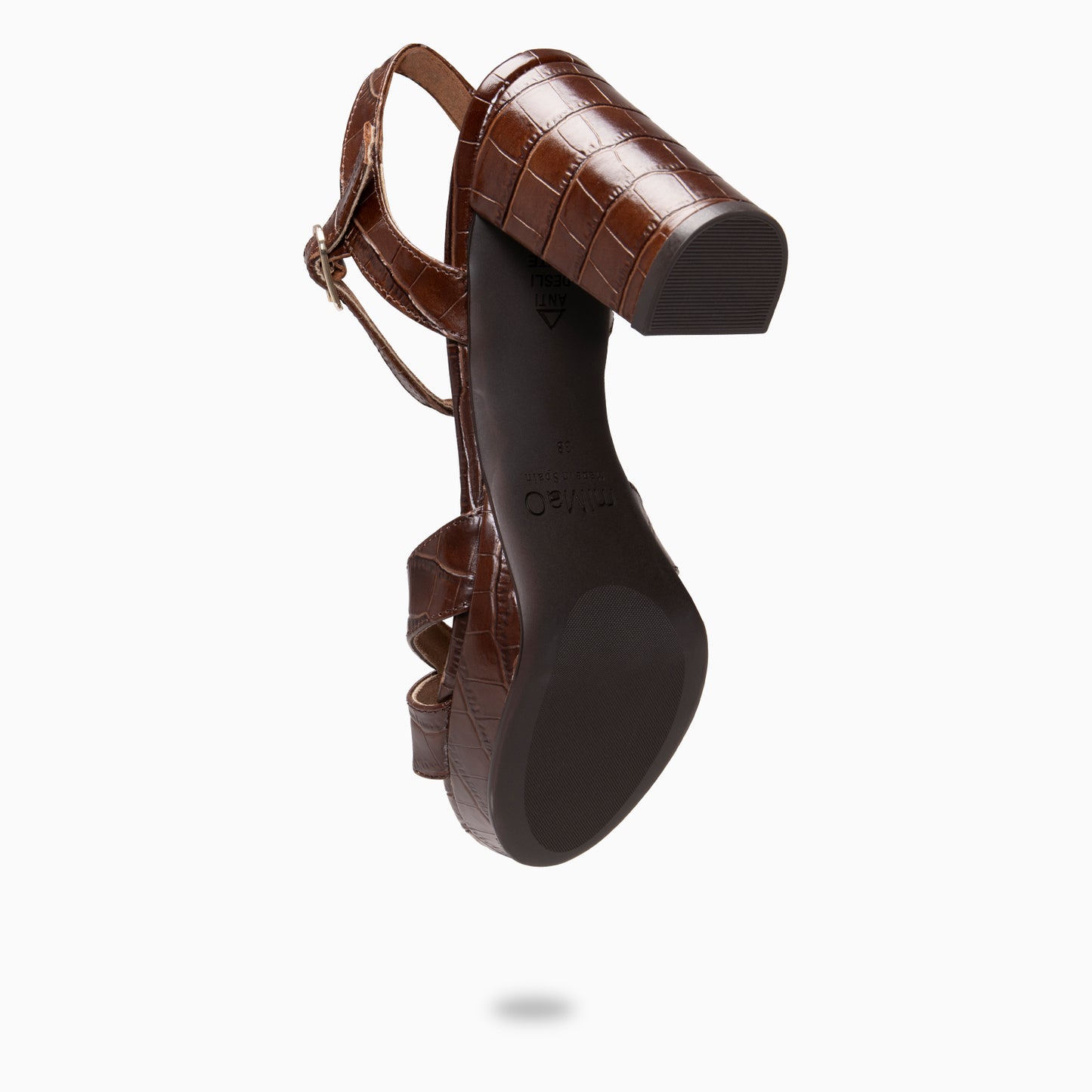 PARIS – Sandalias de fiesta con tacón alto y plataforma COCO MARRON