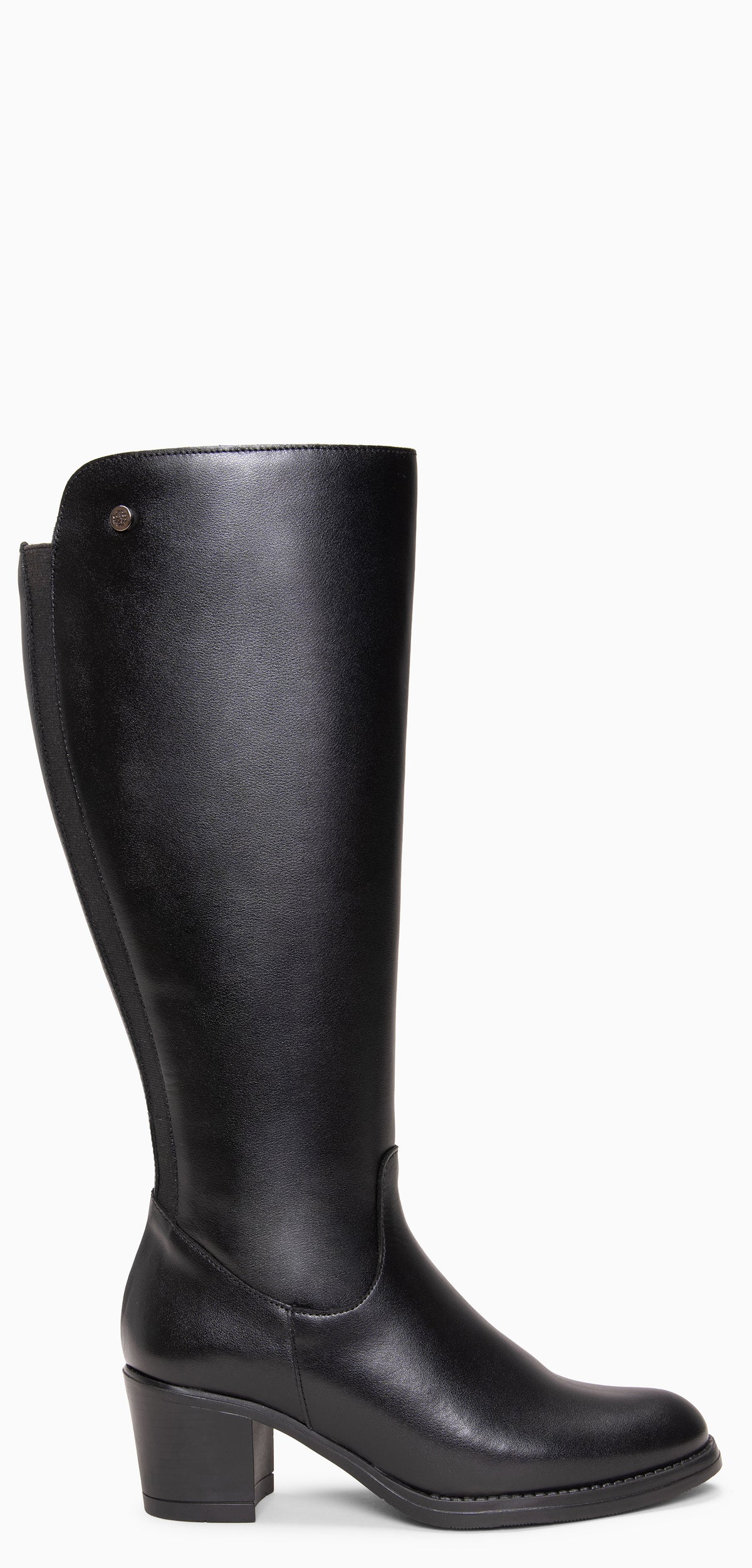LISA - Botas altas con elástico NEGRO