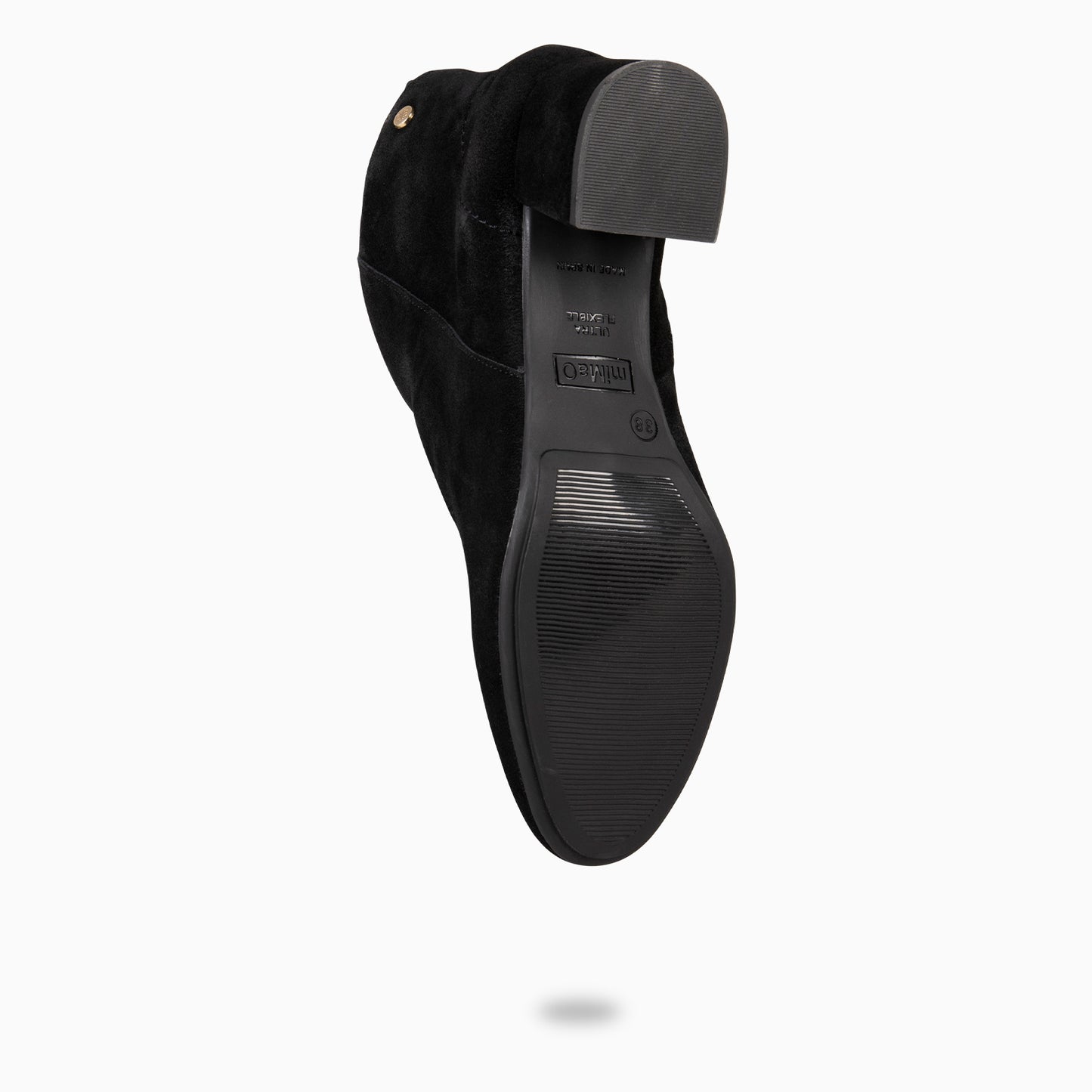 BERNA – Bottines à talons larges NOIRES