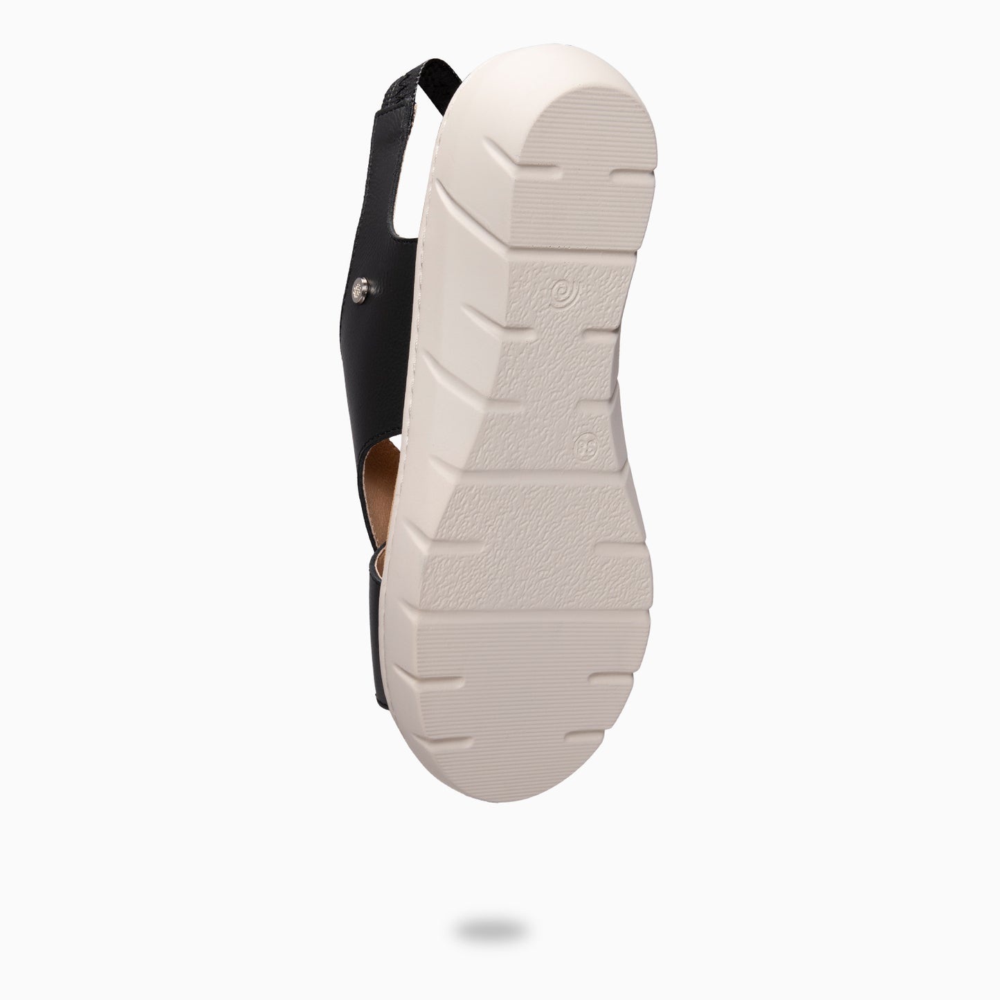 LUPÉ - Sandalias destalonadas con plantilla extraíble NEGRO