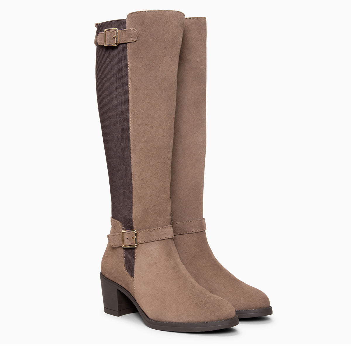 Sena - Botas de vestir con caña elástica TAUPE