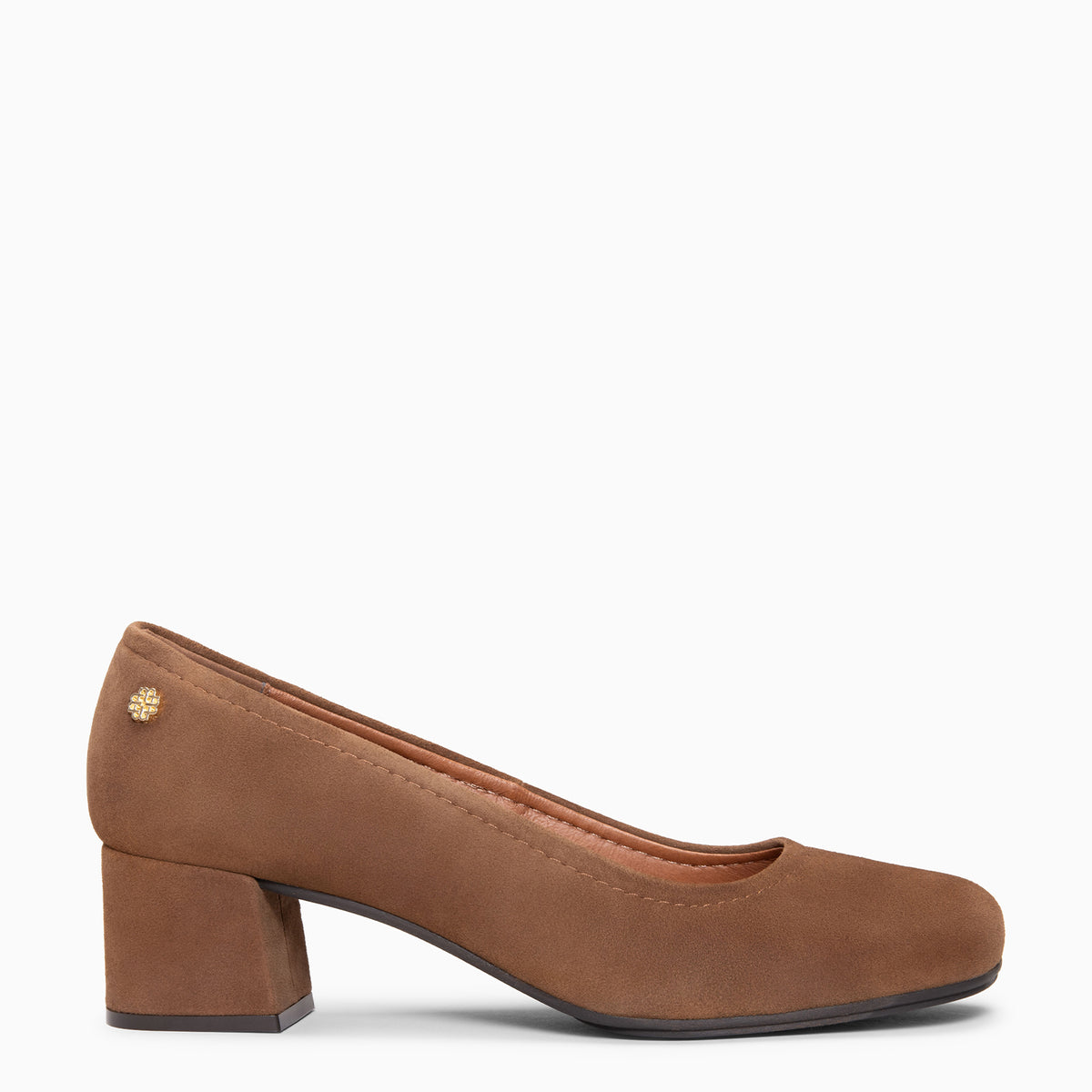 URBAN BARESOFT - Zapatos de salón de tacón ancho MARRON