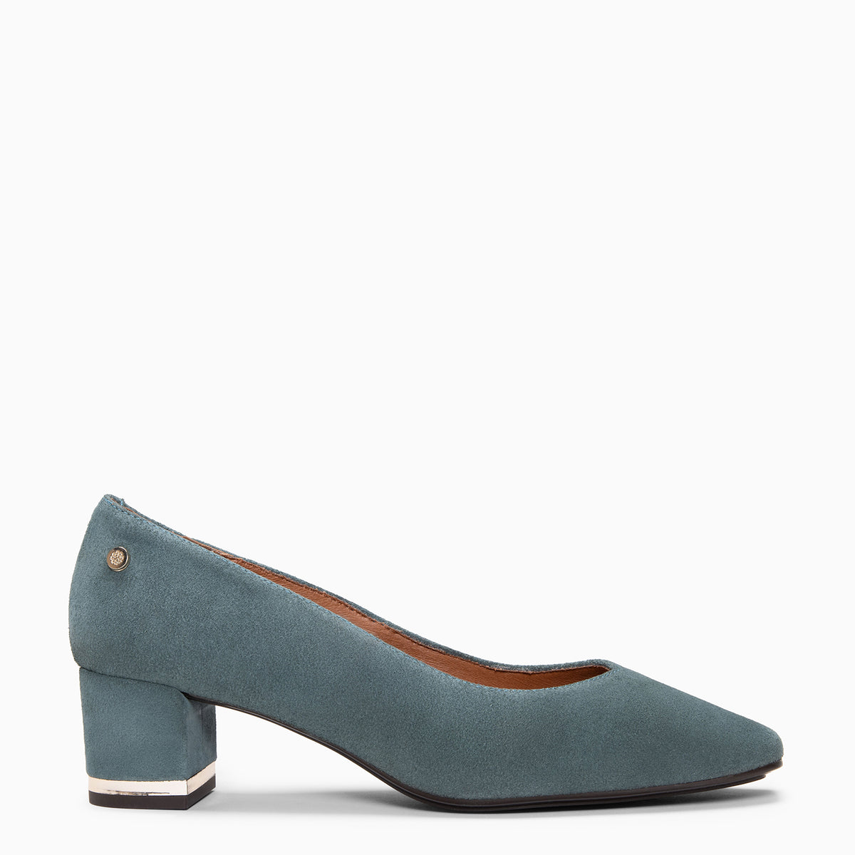 DORI - Zapato de tacón con detalle dorado VERDE