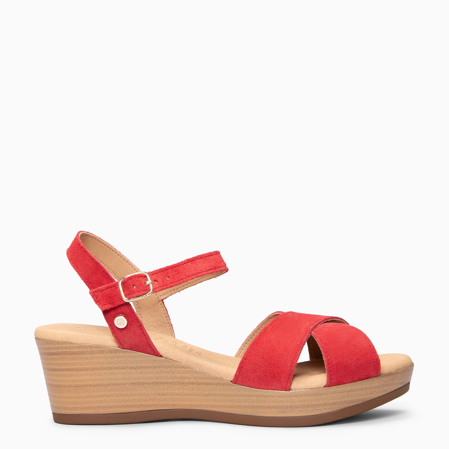 MAR - Cuñas Ligeras de tiras cruzadas ROJO