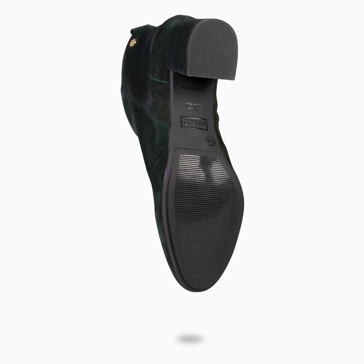 BERNA – Botines con tacón ancho VERDEOSCURO