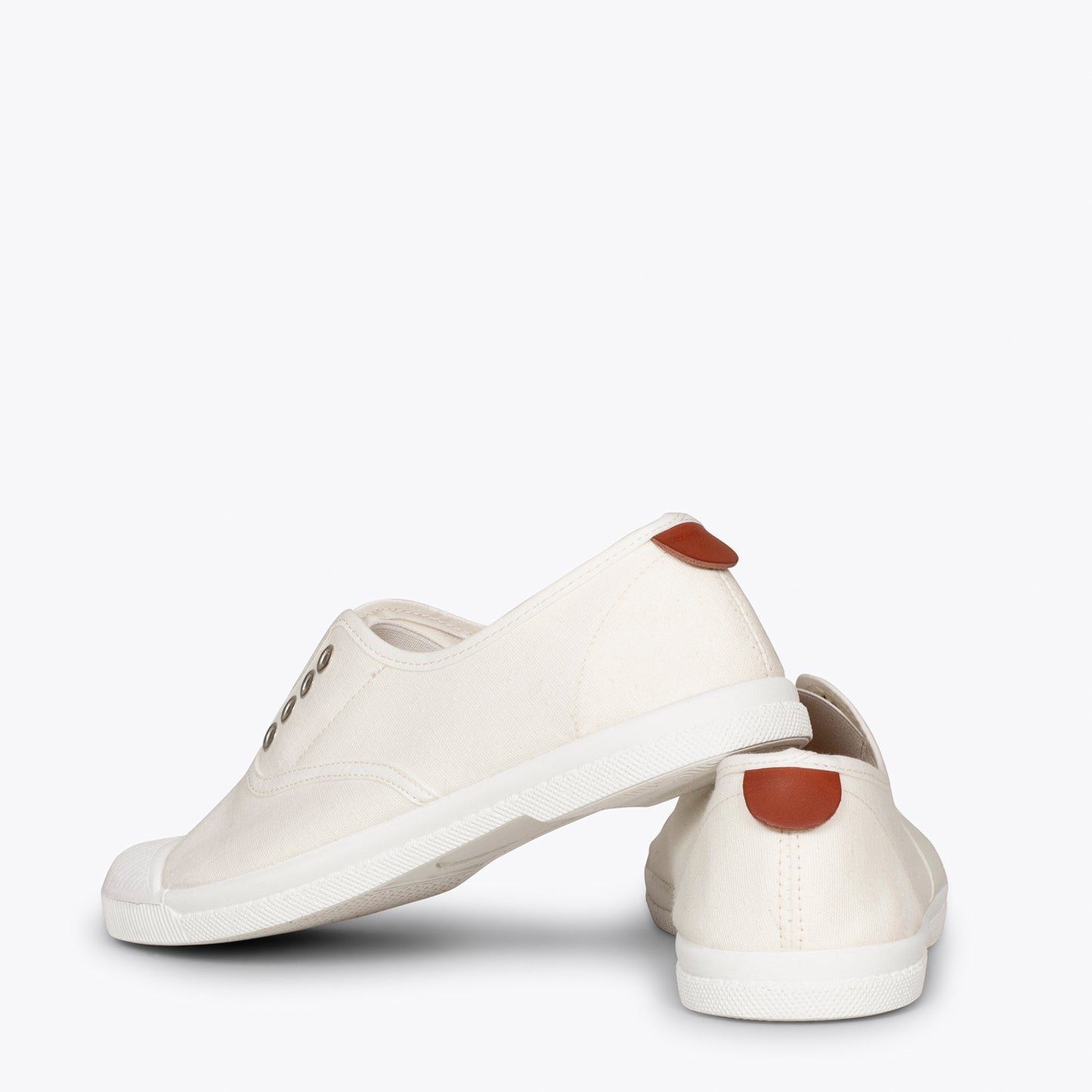 WAY Zapatillas sin cordones de lona BLANCA