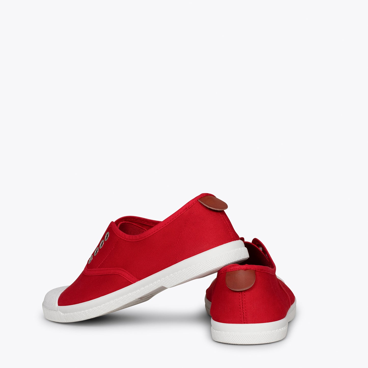 WAY Zapatillas sin cordones de lona ROJO