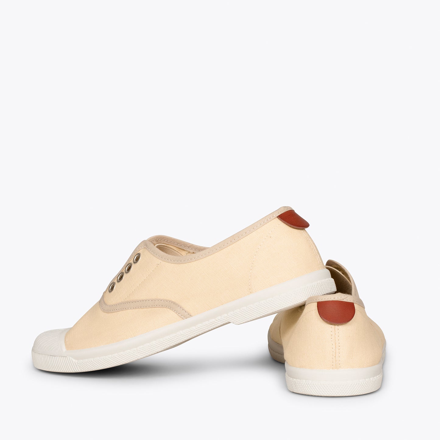 WAY Zapatillas sin cordones de lona BEIGE