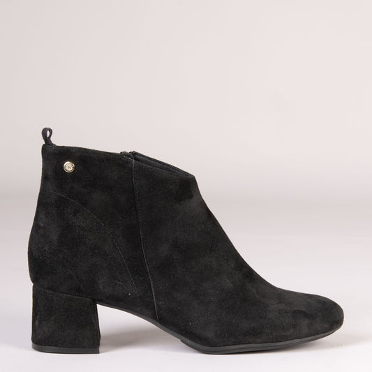 BERNA – Bottines à talons larges MARRON