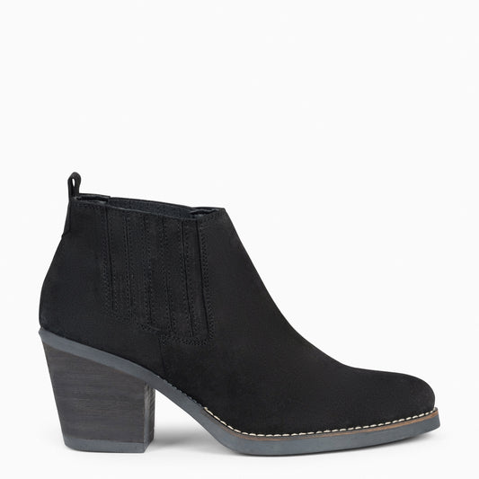 ALABAMA - bottines santiags NOIRES