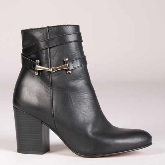 PALACE – Bottines à talons NOIRES