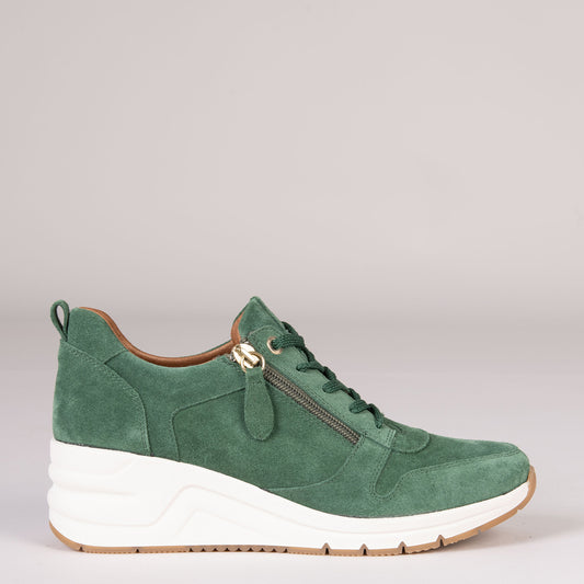 ARLES – Chaussures de sport avec décoration zippée VERT