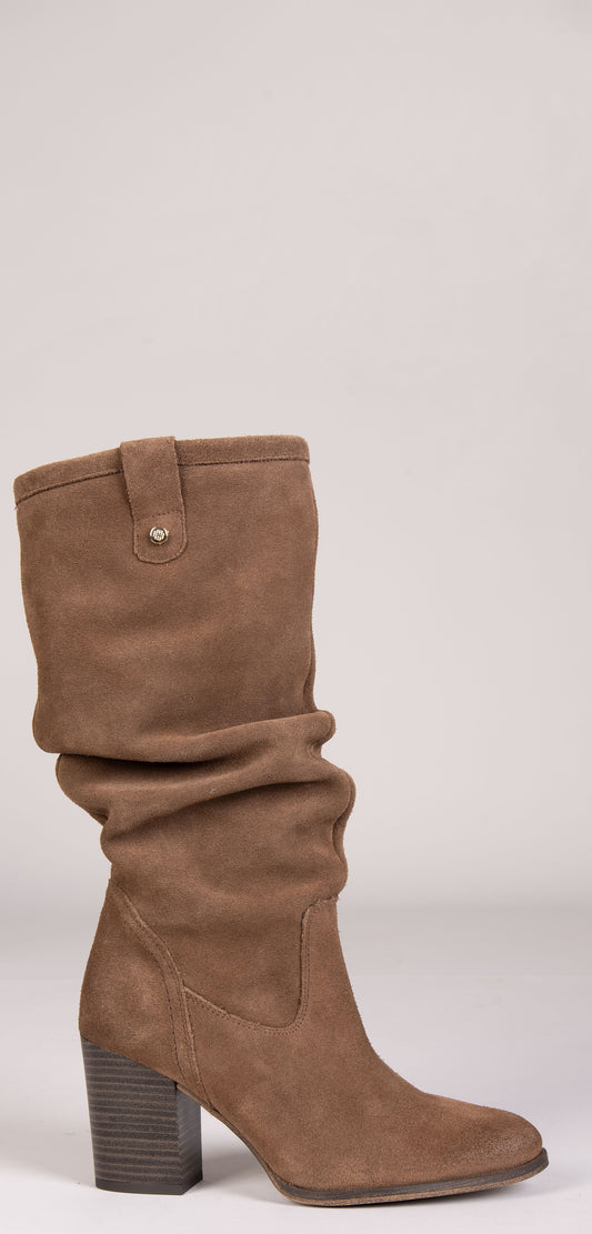 VILNA – Botas de salto alto CAMEL